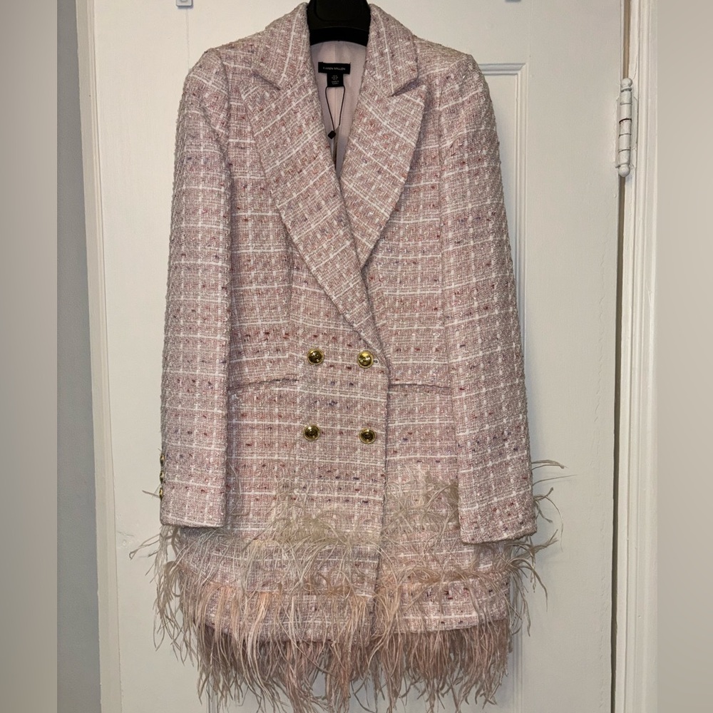 Karen Millen Feather Blazer Dress Size 2